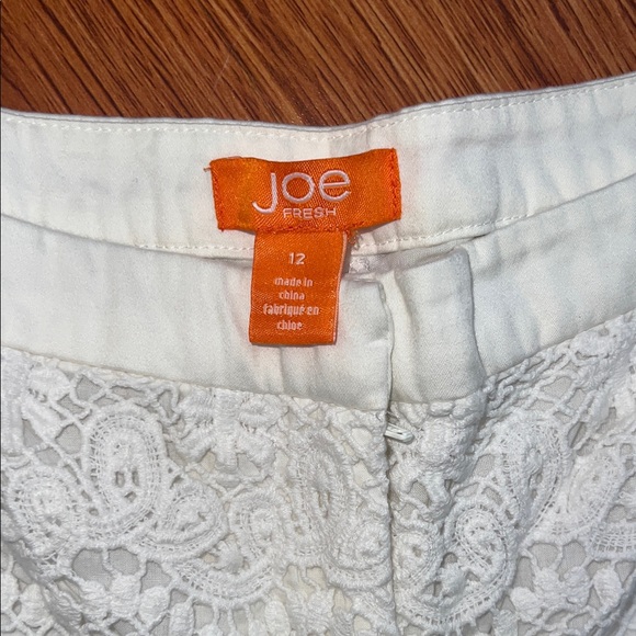 Joe's Jeans White Lace High Waist Shorts - Picture 2 of 3